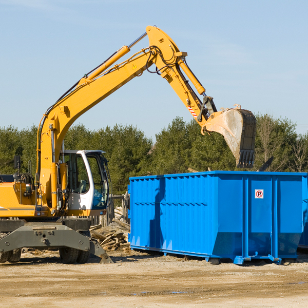 can i rent a residential dumpster for a construction project in Deercreek